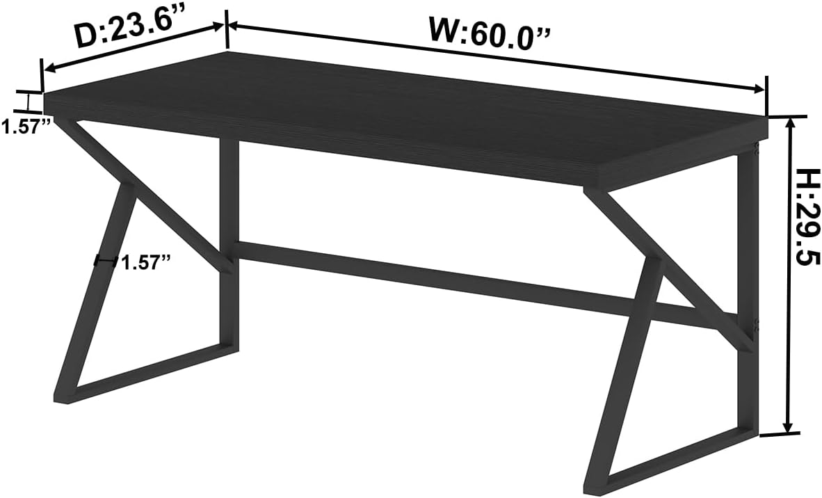 HSH Black Computer Desk